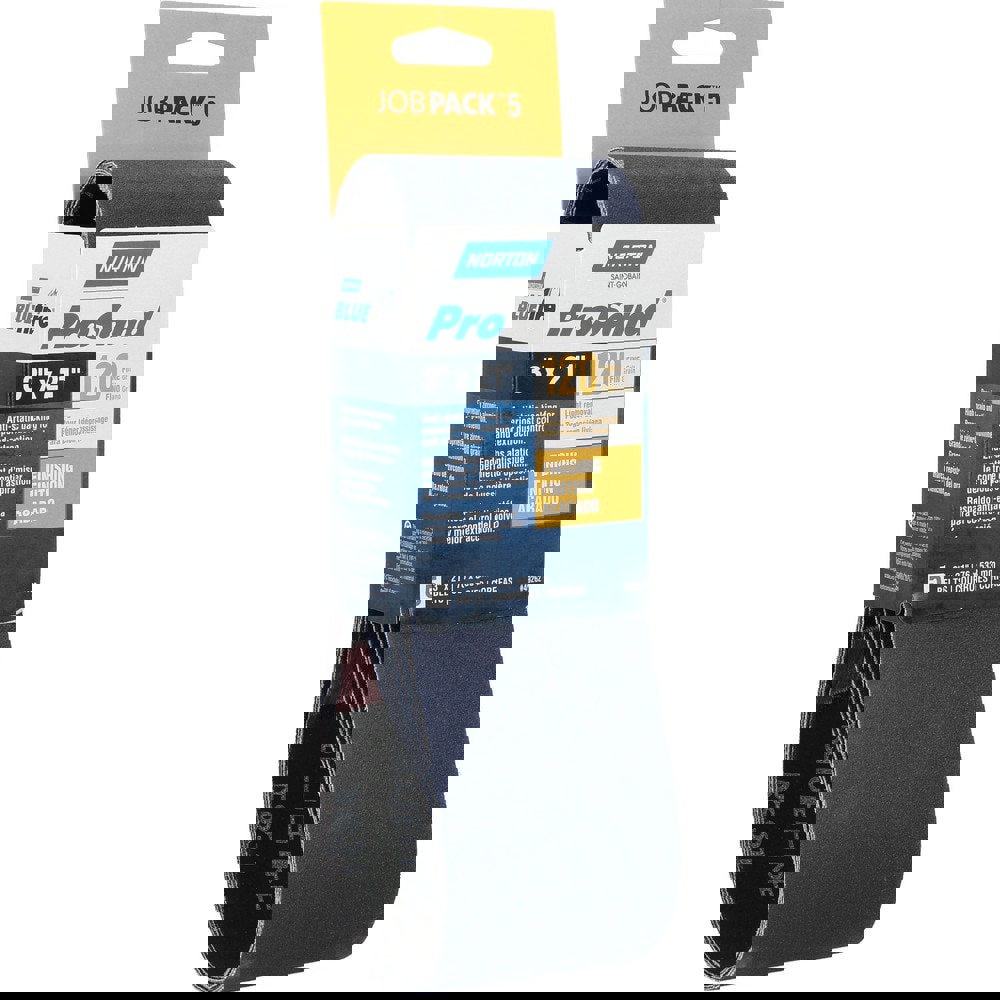 PORTABLE BELTS 3 X 21 (PKG/5) 120 GRIT